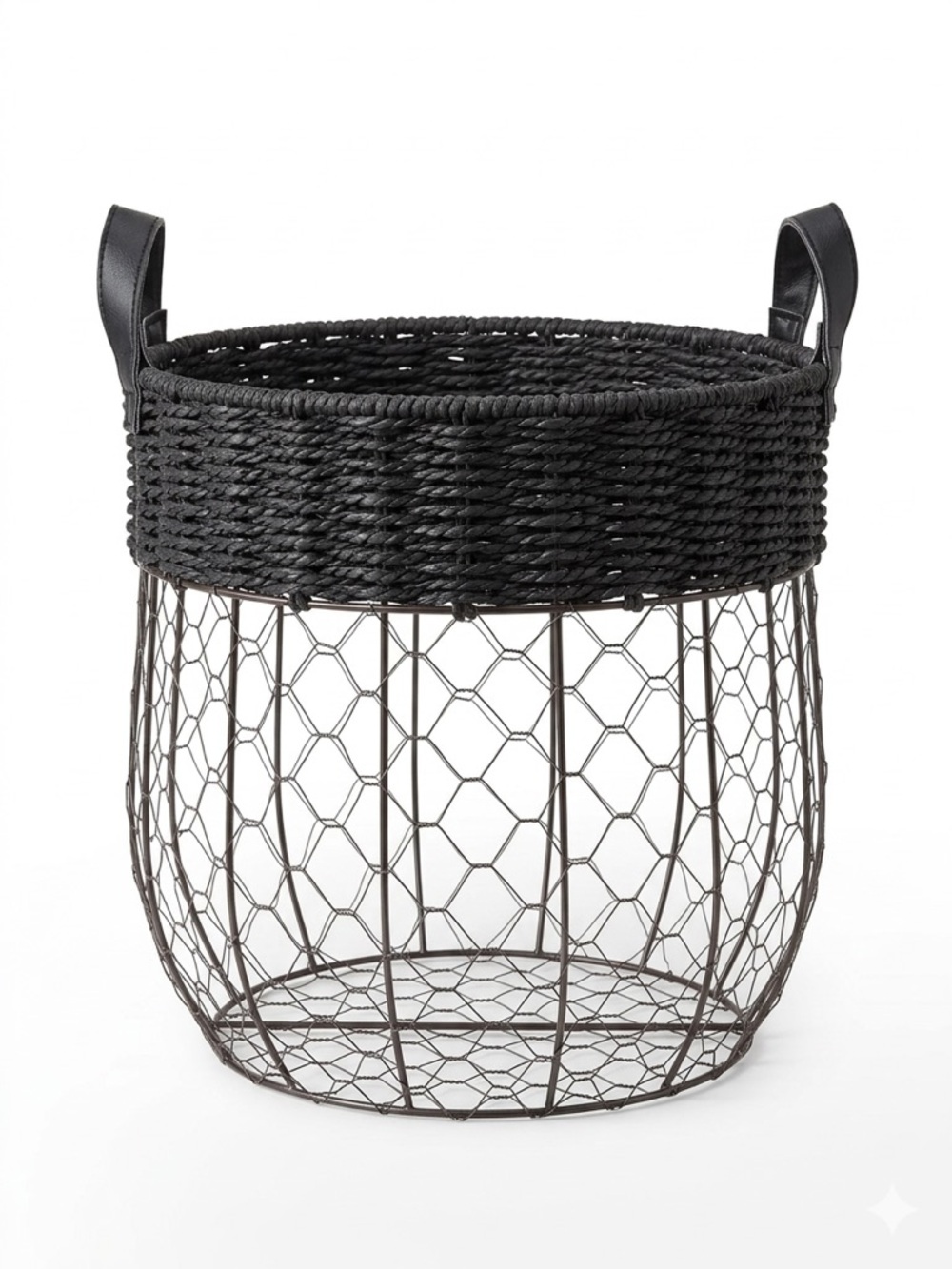 Large Wired Decorative Storage Basket